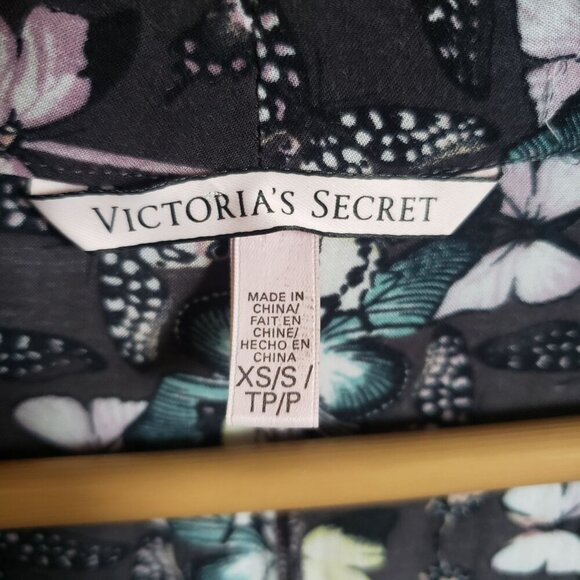 Victoria's Secret Butterfly Print Open Front Kimono Cover Up Sz XS/S Multicolor - Picture 2 of 9